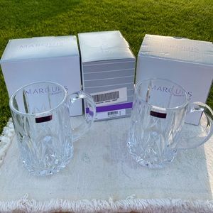 Brand new in box Marquis by Waterford Barcelona BeerSteins 5 brand new in box